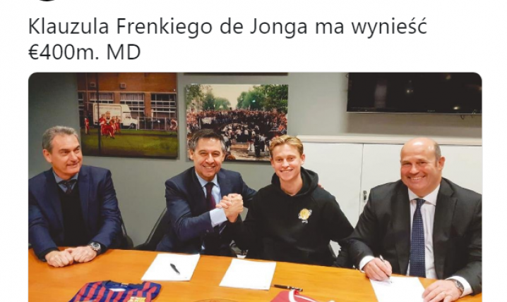 KLAUZULA odejścia w kontrakcie Frenkie de Jonga